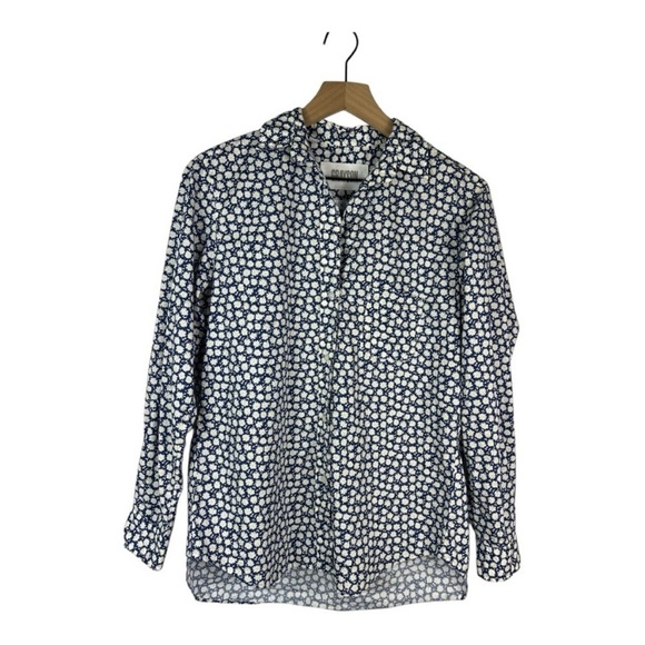 GRAYSON/ Anthropologie The Hero Daisy Print Button Up Shirt Sz XS EUC - Picture 2 of 7